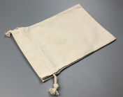 Yellow Mini Geological Sample Bags / Cotton Sample Bags With Cotton Rope