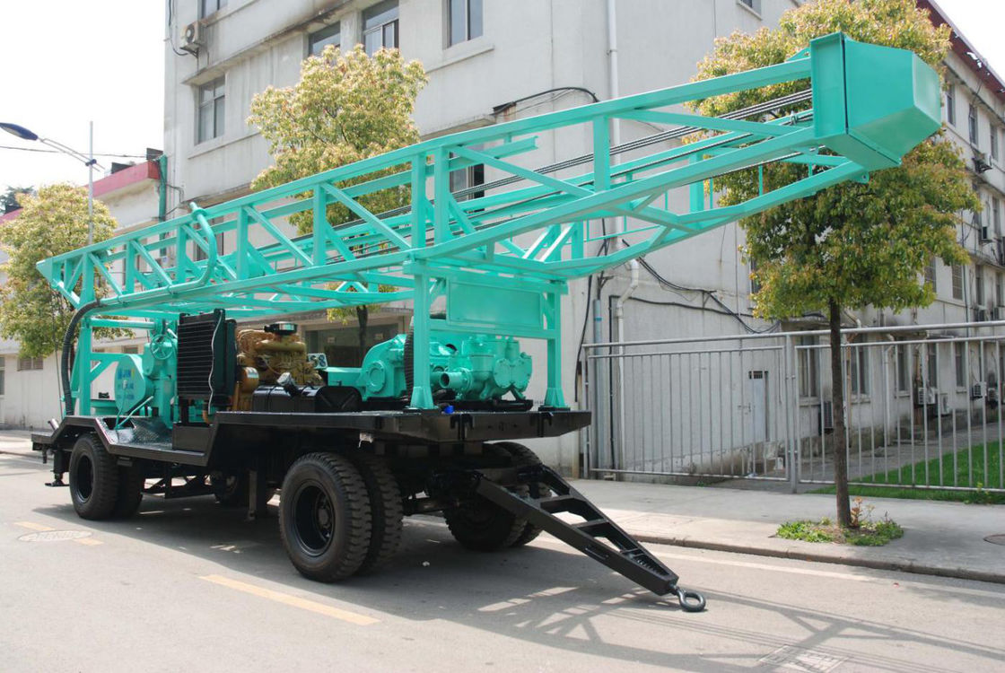 High Speed Water Drilling Rig With Turnplate Rotary 11.6m Height Drill Tower
