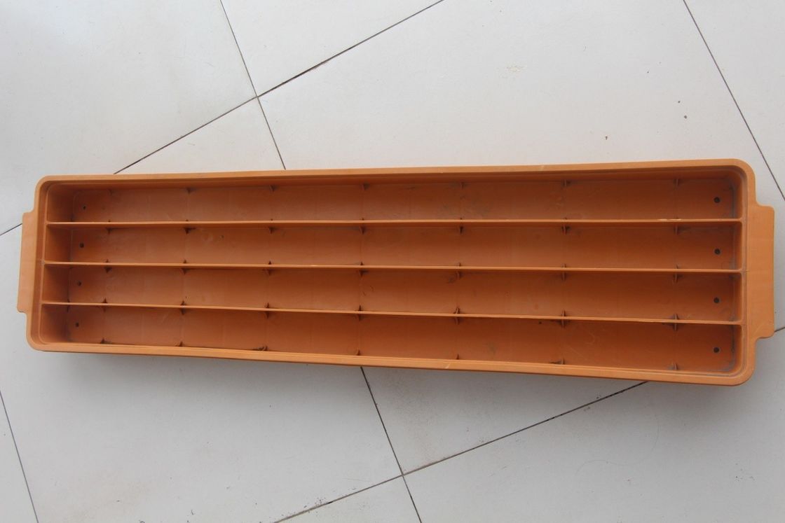 High Strength PE Material Mining Core Boxes With Four Orange Channels