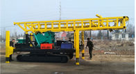 Crawler Chassis Rotary Water Drilling Rig With 2 Sets Hoist 8.6m Height Tower