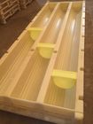 Light Yellow Drill Core Trays Block For Q Sizes Mining Core Boxes 1070*385mm