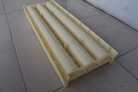 Three Channels Yellow Rock Core Boxes For Geological Mining High Strength