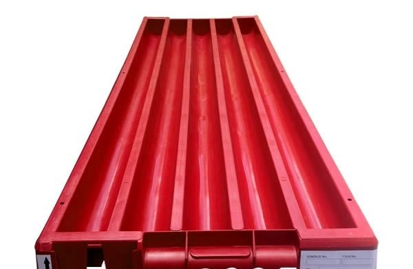 Red NQ Core Boxes For Wire - Line Rock Core , High Strength Drill Core Trays