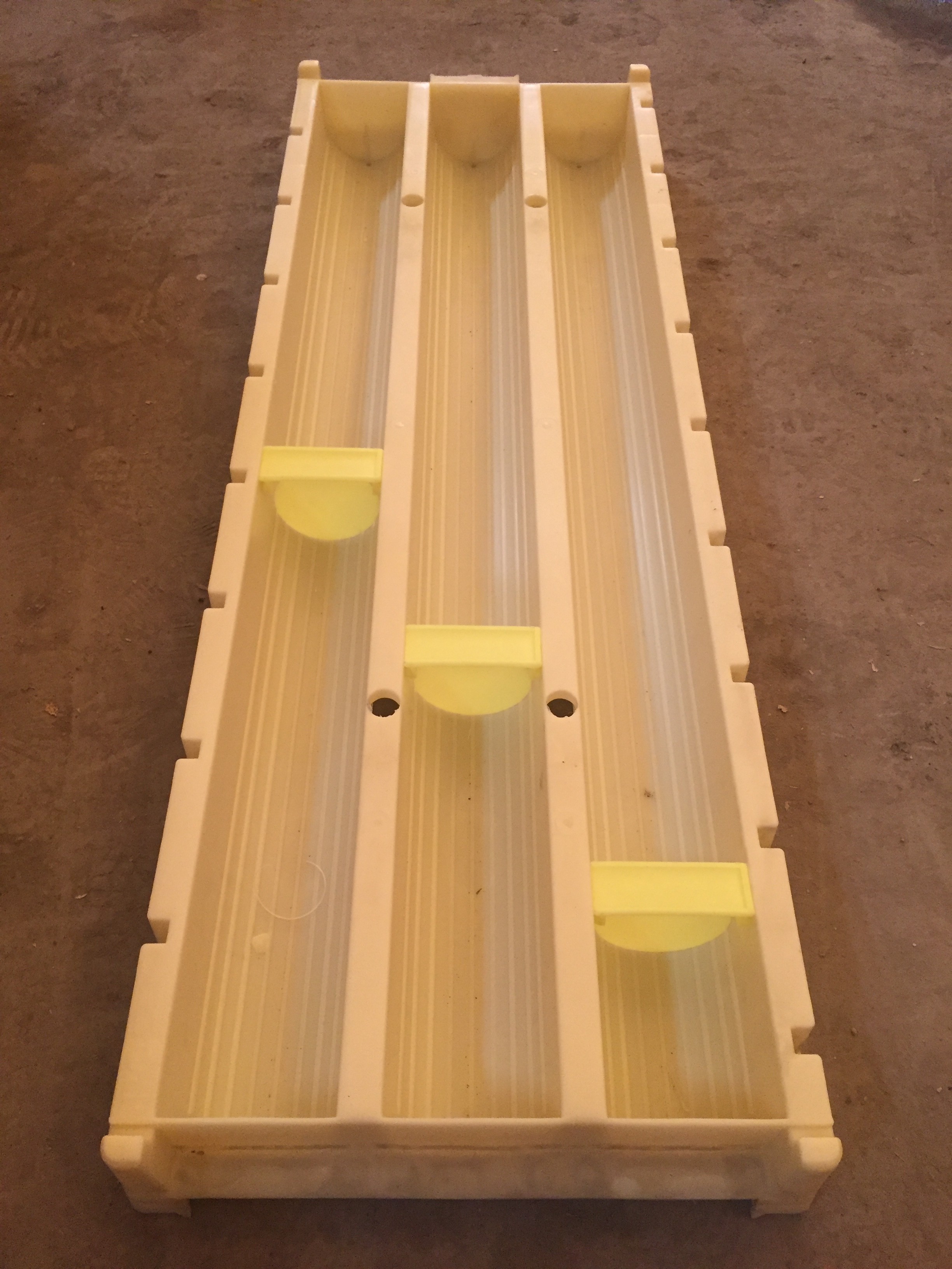High Strength Core Box Marker , Yellow Core Tray Block For Separate Rock Core